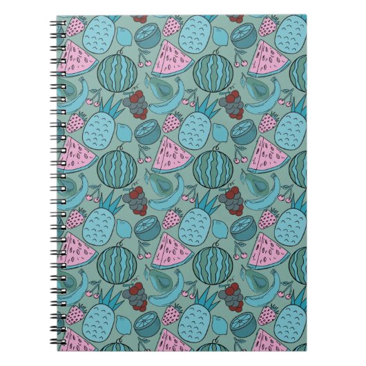 Carnet Motif sans couture de fruits | Motif de surface de (Devant)