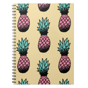 Carnet Motif sans couture de l'ananas à main mignon