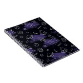 Carnet Motif sans couture de l'espace extérieur violet fa (Côté Droit)