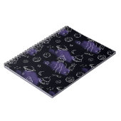 Carnet Motif sans couture de l'espace extérieur violet fa (Côté gauche)