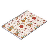 Carnet Motif sans couture de Noël de Corgi mignon (Côté gauche)