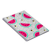 Carnet Motif sans couture de pastèque. Style rétro géomét (Côté Droit)