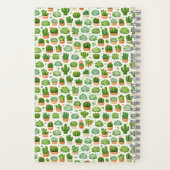 Carnet Motif sans couture de plante succulente mignonne (Verso)