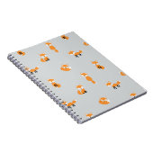 Carnet Motif sans couture de renards (Côté Droit)