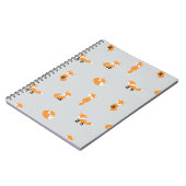 Carnet Motif sans couture de renards (Côté gauche)
