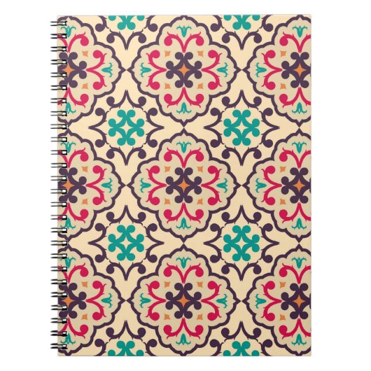 Carnet Motif sans couture de RETRO. (Devant)