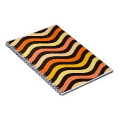 Carnet Motif sans couture de vagues rétro funky (Côté Droit)