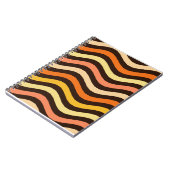 Carnet Motif sans couture de vagues rétro funky (Côté gauche)