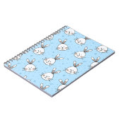Carnet Motif sans couture de visage de lapin mignon (Côté gauche)