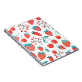 Carnet Motif sans couture décorative avec fruits, fraise (Côté Droit)
