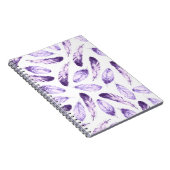 Carnet Motif sans couture décorative avec plumes. Waterco (Côté Droit)