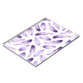 Carnet Motif sans couture décorative avec plumes. Waterco (Côté gauche)