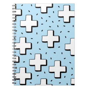 Carnet motif sans couture dessiné à la main avec panneaux