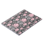 Carnet Motif sans couture dessinée à la main avec des fle (Côté gauche)