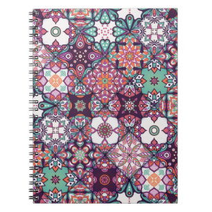 Carnet Motif sans couture. Éléments décoratifs vintage
