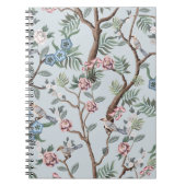 Carnet Motif sans couture en style chinoiserie avec pivoi (Devant)