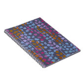 Carnet Motif sans couture fleurie stylisée. Imitation vin (Côté Droit)