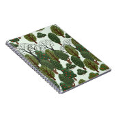 Carnet Motif sans couture, forêt verte avec différents ar (Côté Droit)