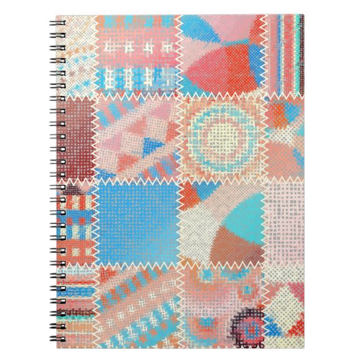 Carnet Motif sans couture. Imitation d'un motif de patchw (Devant)