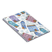 Carnet Motif sans couture représentant les maisons d'hive (Côté Droit)