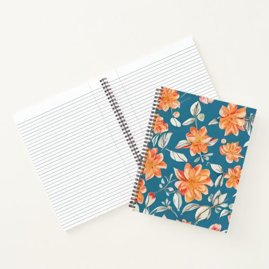 Carnet Motif sans couture rétro (Intérieur)