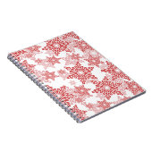 Carnet Motif sans couture rouge et blanc (Côté Droit)
