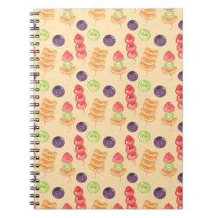 Carnet Motif sans couture Tanghulu mignon dessiné à la ma