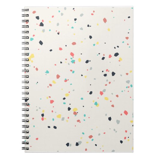 Carnet Motif sans couture Terrazzo Speckle (Devant)