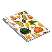Carnet Motif sans faille de citrouilles et de feuilles su (Côté Droit)
