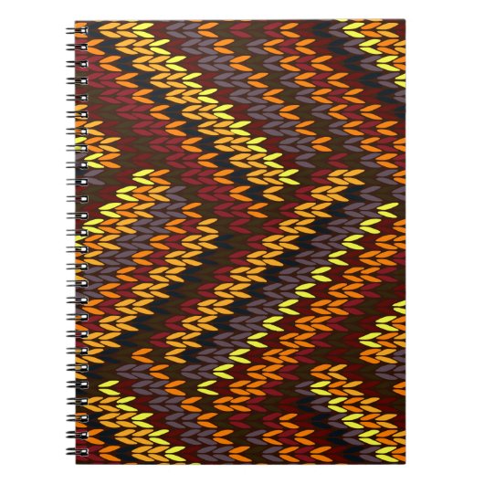 Carnet Motif sans fil multicolore (Devant)