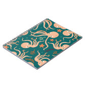 Carnet Motif sans joint avec des animaux sous-marins, cu (Côté gauche)