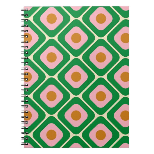 Carnet motif sans Seamless des années 70. 60s et les anné (Devant)