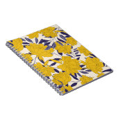 Carnet motif sans soudure à fleurs et à feuilles (Côté Droit)