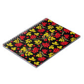 Carnet motif sans soudure de fleurs et de baies. russe (Côté gauche)