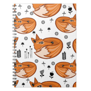 Carnet Motif scandinave sans couture. fond pour enfants w