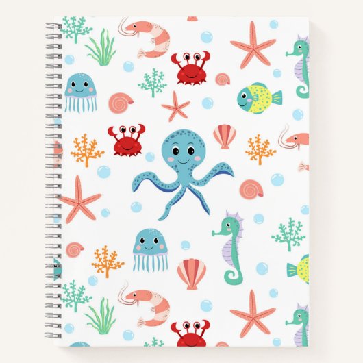Carnet motif Sea World (Devant)