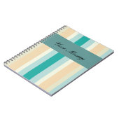 Carnet Motif Seashore Stripes (Côté gauche)