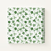 Carnet Motif Shamrock Aquarelle douce (Dos)