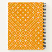 Carnet Motif Shippô Orange et blanc (Dos)