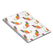 Carnet Motif Silhouette de chat à basse densité (Côté Droit)