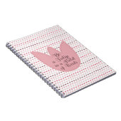 Carnet Motif simple de tulipe rose (Côté Droit)