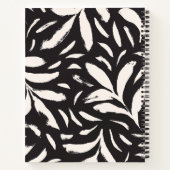 Carnet Motif simple sans couture de feuilles dessinées à (Dos)
