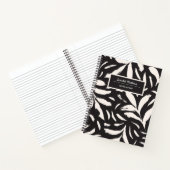Carnet Motif simple sans couture de feuilles dessinées à (Intérieur)