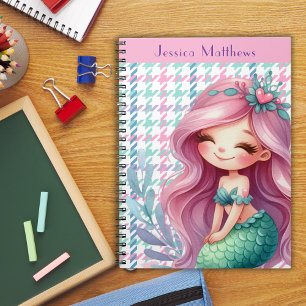 Carnet Motif sirène pour filles