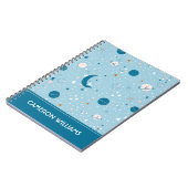 Carnet Motif Sky & Space bleu (Côté gauche)