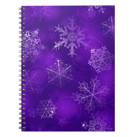 Carnet Motif Snowflake (Devant)