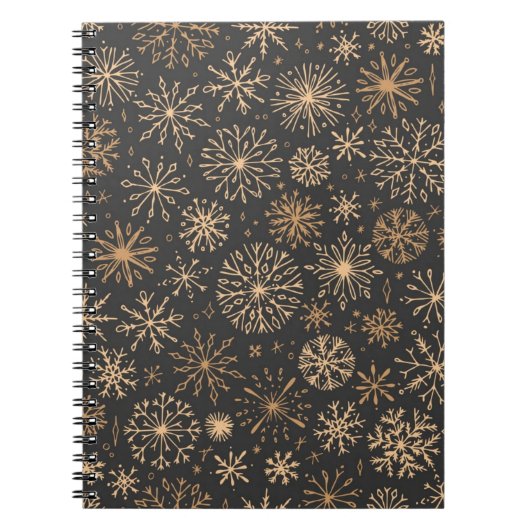 Carnet Motif Snowflake (Devant)