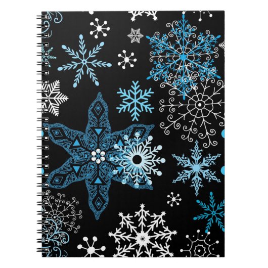 Carnet Motif Snowflake (Devant)