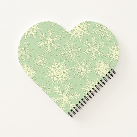 Carnet Motif Snowflake (Dos)