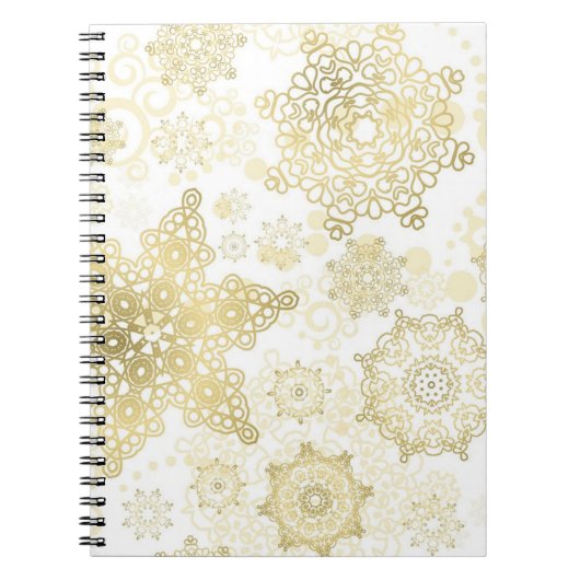 Carnet Motif Snowflake (Devant)
